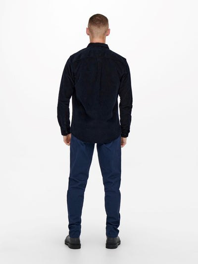 Terry Shirt - Dark Navy - Only & Sons - Blue 5