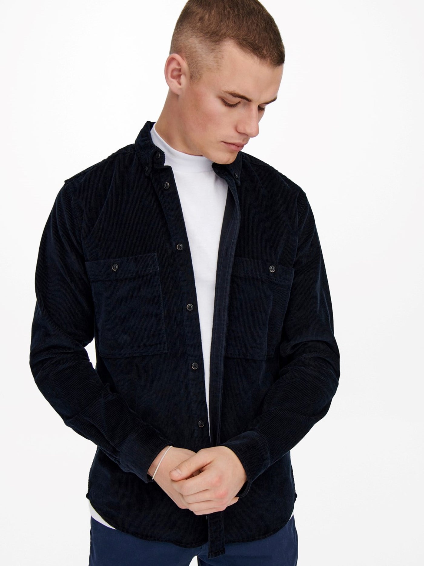 Terry Shirt - Dark Navy - Only & Sons - Blue 2