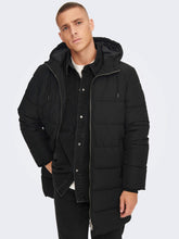 Load image into Gallery viewer, Melvin Puffer Jacket - Black - Only &amp; Sons - Black 3
