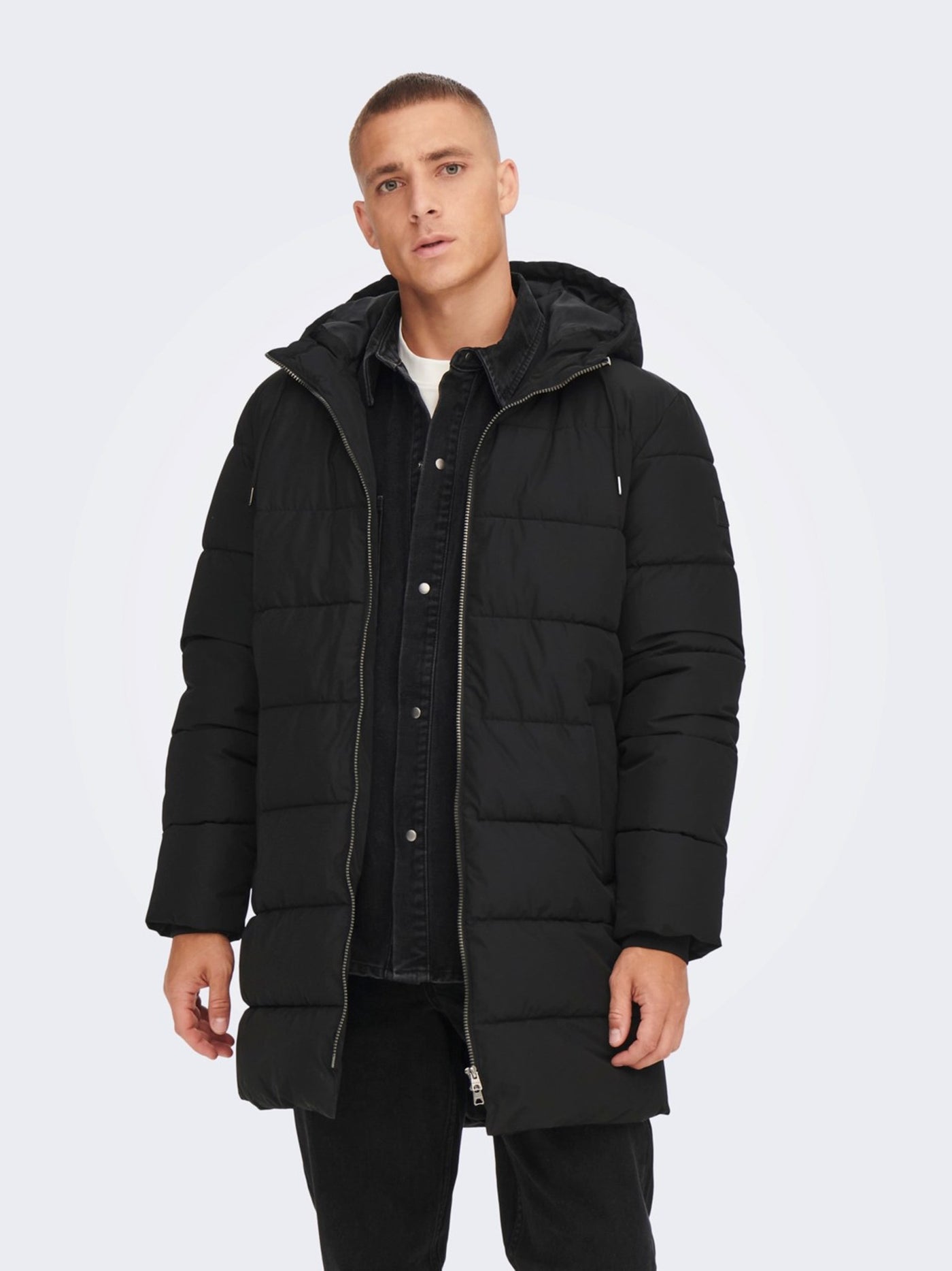 Melvin Puffer Jacket - Black - Only & Sons - Black