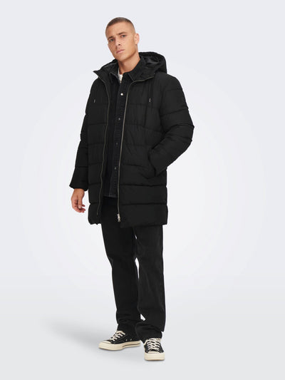 Melvin Puffer Jacket - Black - Only & Sons - Black 4