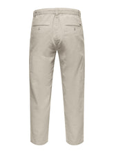 Afbeelding in Gallery-weergave laden, Linen Pants - Silver Lining - Only &amp; Sons - Khaki 4
