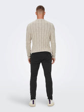 Load image into Gallery viewer, Mark Twill Line Pants - Black - Only &amp; Sons - Black 4
