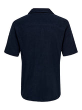 Charger l&#39;image dans la galerie, Jerry Regular Terry Towelling Shirt - Dark Navy - Only &amp; Sons - Blue 5
