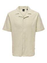 Charger l&#39;image dans la galerie, Jerry Regular Terry Towelling Shirt - Pelican - Only &amp; Sons - Khaki
