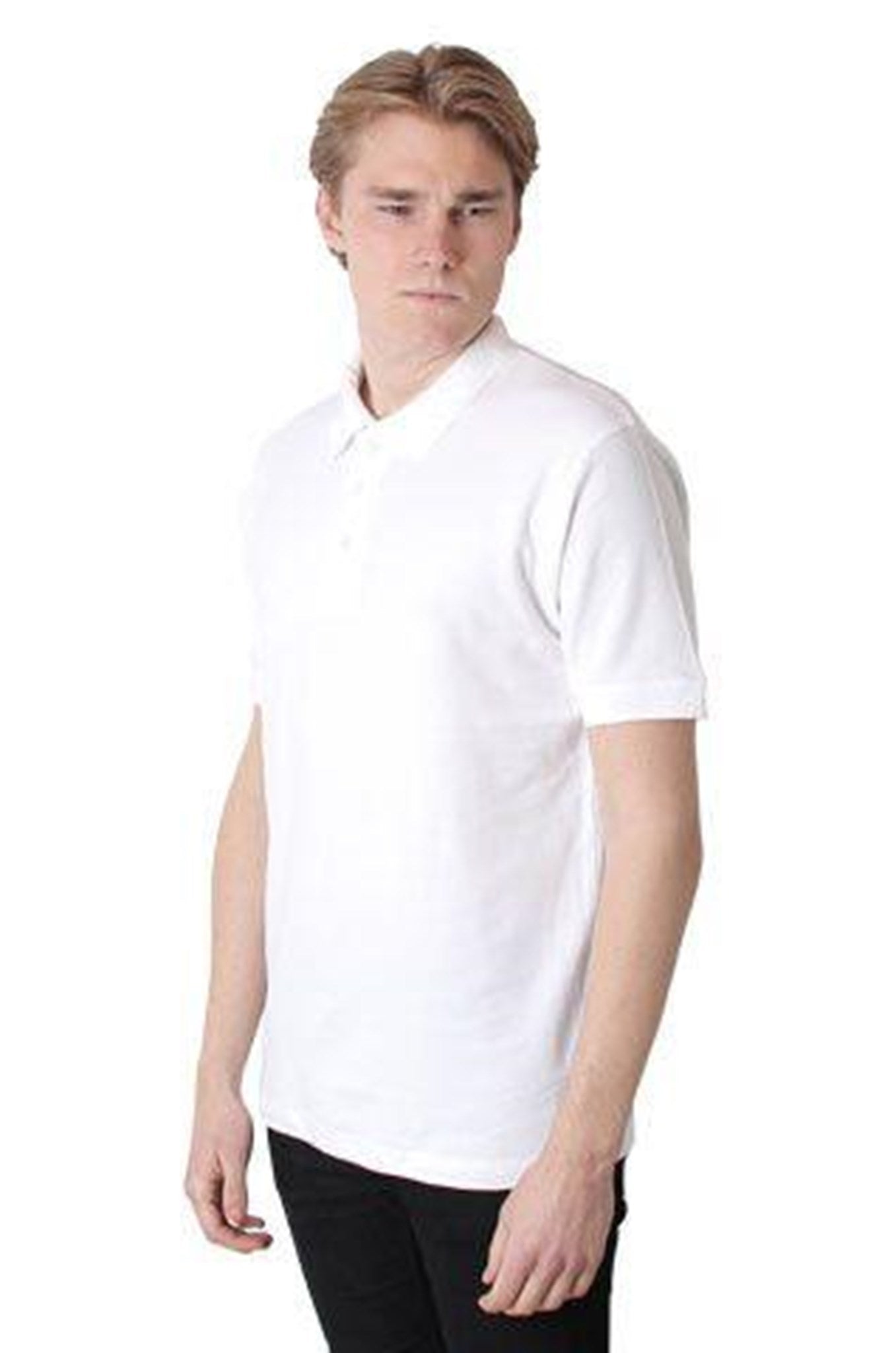 Oversized Polo - White - TeeShoppen - White 4