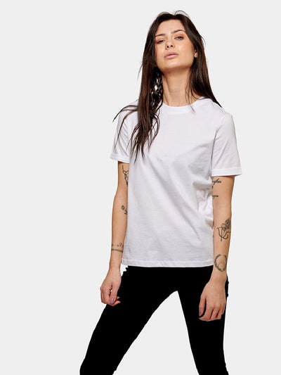 Boyfriend Tee - White - TeeShoppen - White 3