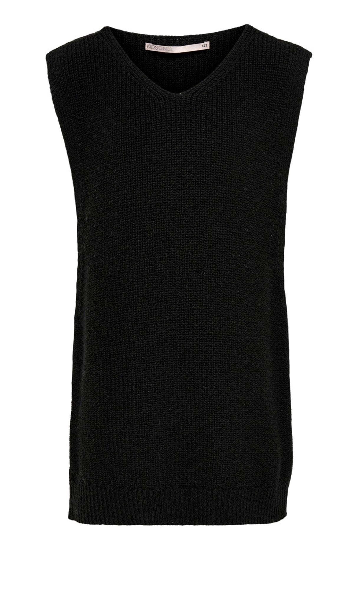 Paris V-neck Dress - Black - Kids Only - Black