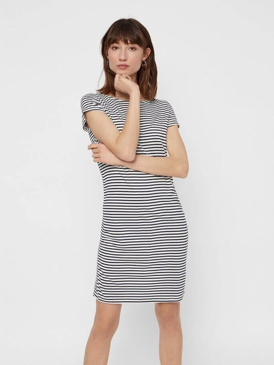 PCBILLO ss dress - Light white - PIECES - White