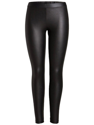 Shiny leggings - Black - PIECES - Black