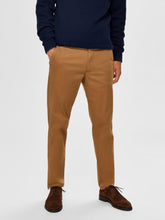 Load image into Gallery viewer, Miles Flex chino pant - Brown (organic cotton) - Selected Homme - Brown
