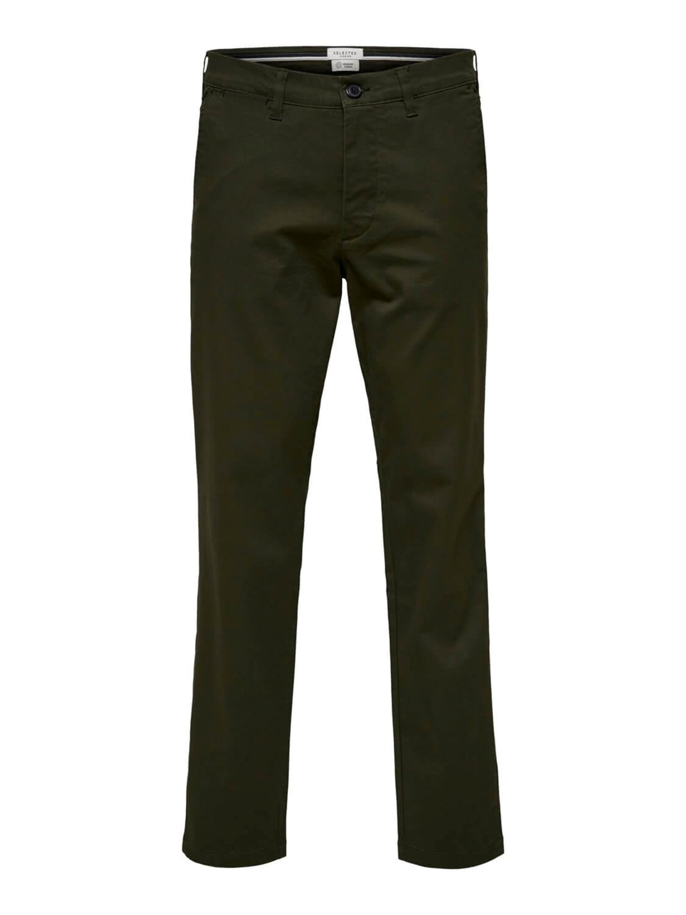 Miles Flex chino pant - Dark Green (organic cotton) - Selected Homme - Green 2