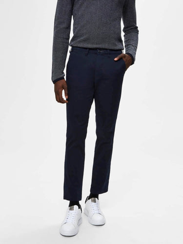 Miles Flex chino pant - Navy (organic cotton) - Selected Homme - Blue