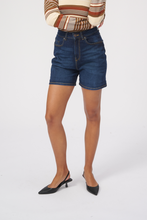 Load image into Gallery viewer, The Original Performance Denim Shorts - Dark Blue Denim - TeeShoppen - Blue
