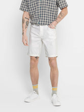 Charger l&#39;image dans la galerie, Ply Stretch Shorts - White - Only &amp; Sons - White 3
