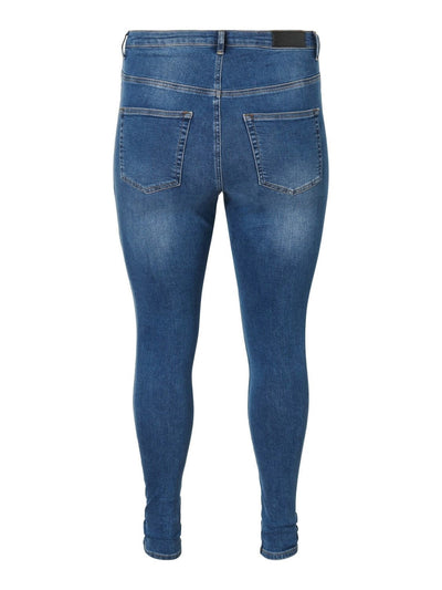 Lora Jeans high-waisted (Curve) - Medium blue denim - Vero Moda Curve - Blue 2