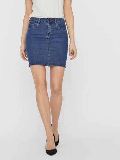 Hot Seven Skirt - Blue Denim - Vero Moda - Blue 3