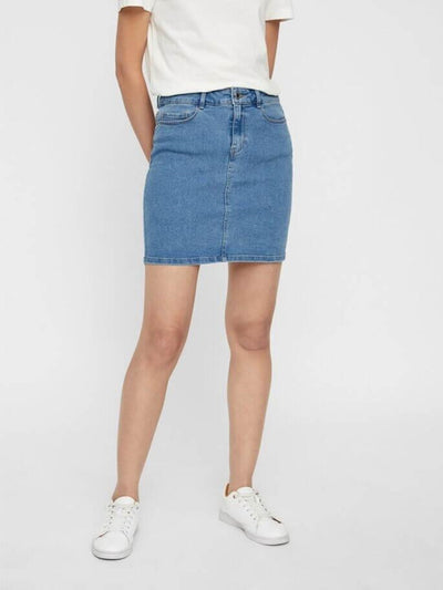 Hot Seven Skirt - Light Blue Denim - Vero Moda - Blue 3