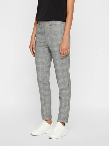 Maya Pants with dice - Gray / White - Vero Moda - Grey