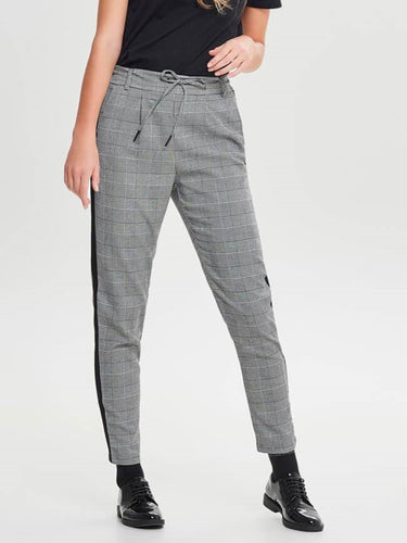 Poptrash Pants - Checkered Black - ONLY - Black