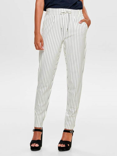 Poptrash Pants - White black - ONLY - Black