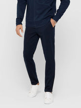 Load image into Gallery viewer, Mark Pants Side zip - Navy - Only &amp; Sons - Blue
