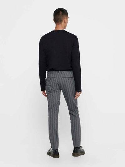 Mark Pants Stripy - Light gray - Only & Sons - Grey 5