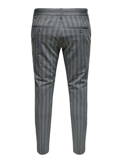 Mark Pants Stripy - Light gray - Only & Sons - Grey 4