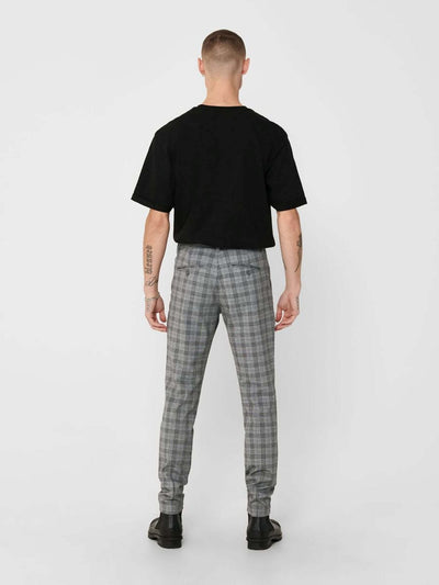 Mark Pants checkered - Light gray - Only & Sons - Grey 5