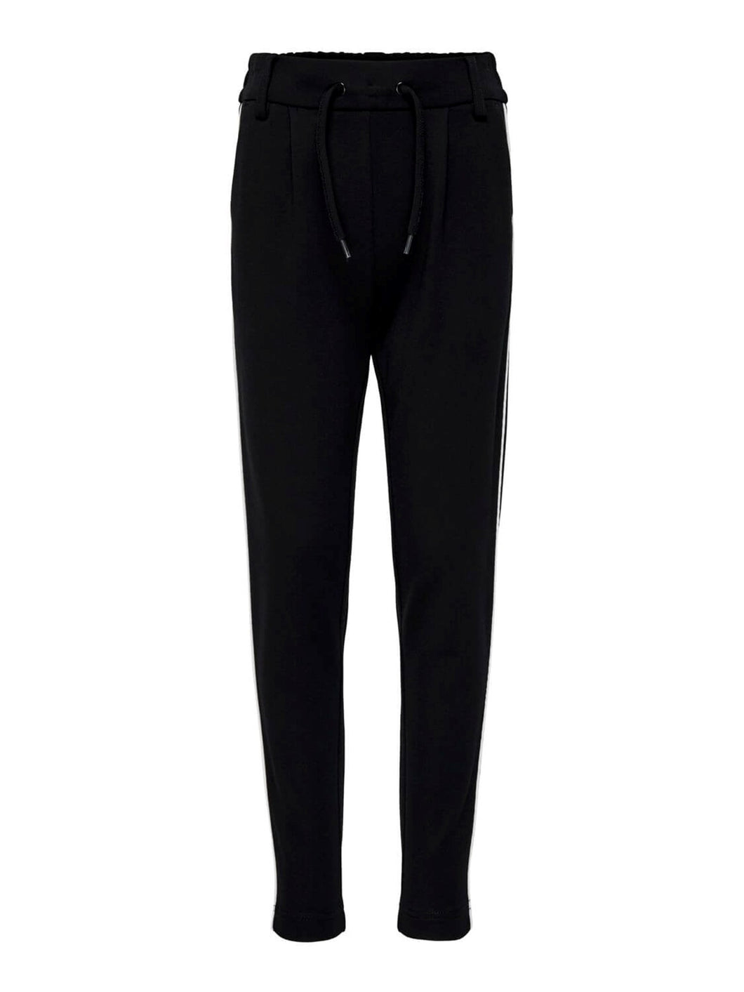 Poptrash pants (kids) - Black with white stripe - Kids Only - Black
