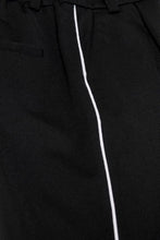 Load image into Gallery viewer, Poptrash pants (kids) - Black with white stripe - Kids Only - Black 5
