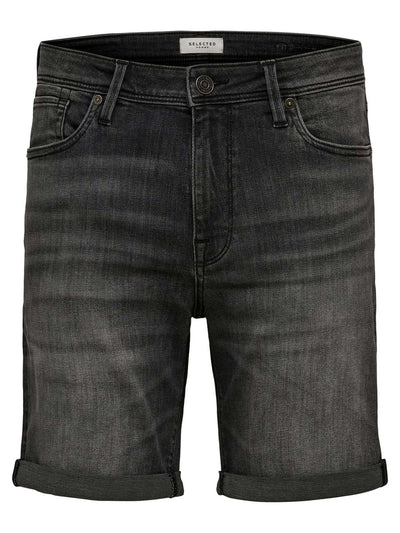 Alex Shorts - Denim Gray - Selected Homme - Black