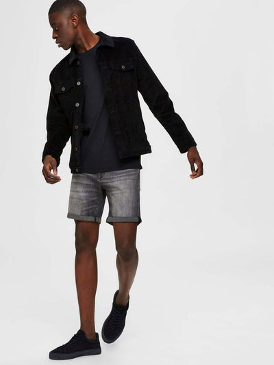 Alex Shorts - Denim Gray - Selected Homme - Black 3