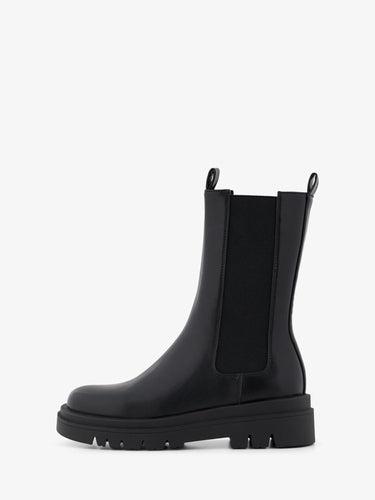 Tia Chelsea Boot - Black - PIECES - Black