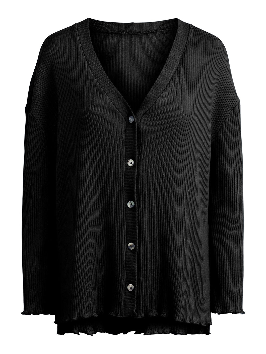 Sigrud Cardigan - Black - PIECES - Black