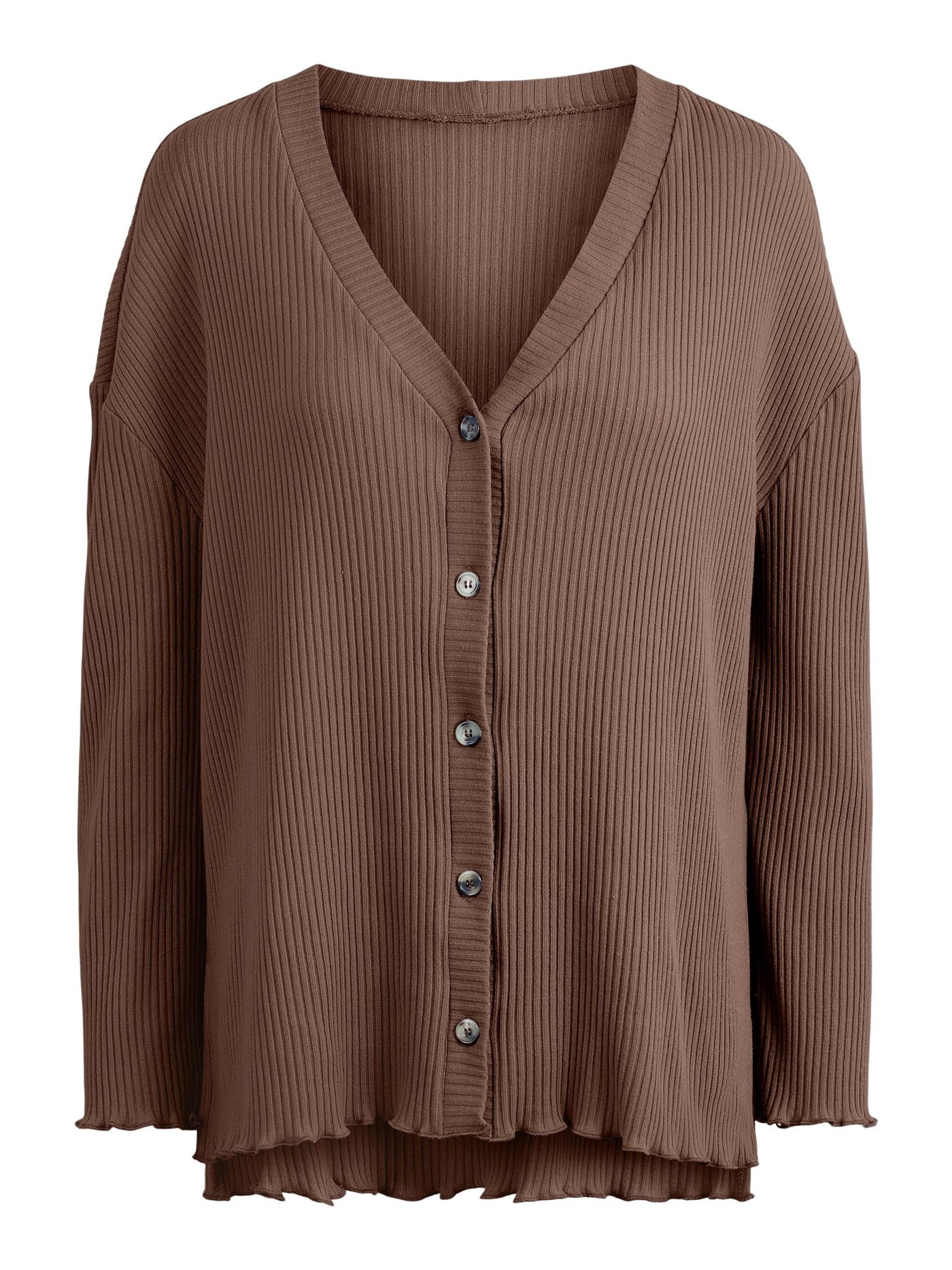 Sigrud Cardigan - Mustang - PIECES - Brown