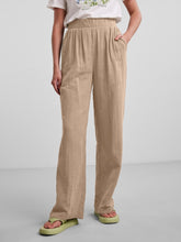 Charger l&#39;image dans la galerie, Lelou highwaist pants - Nomad - PIECES - Khaki
