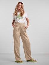 Charger l&#39;image dans la galerie, Lelou highwaist pants - Nomad - PIECES - Khaki 3
