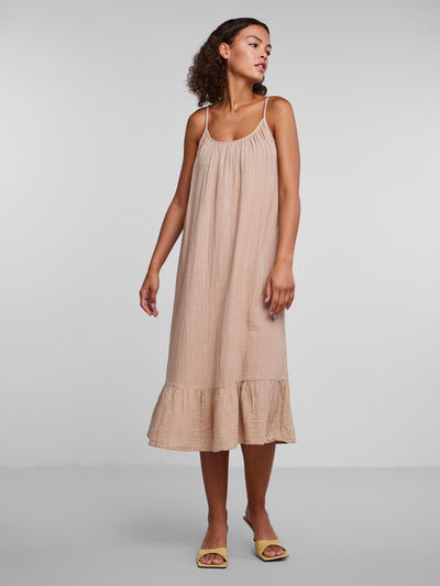 Lelou Slip dress - Nomad - PIECES - Khaki