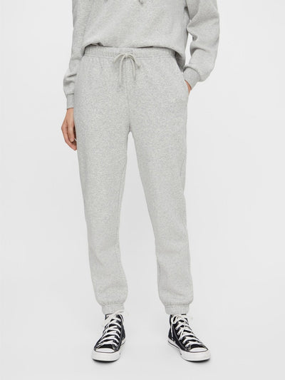 Chilli Sweatpants - Light Grey Melange - PIECES - Grey