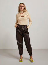 Charger l&#39;image dans la galerie, Nemma High Waist Pants - Chocolate Plum - PIECES - Brown 2
