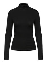 Carregar imagem no visualizador da galeria, Kitte Rollneck Top - Black - PIECES - Black 5
