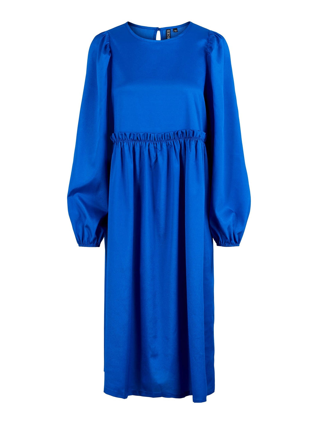 Dyne Midi Dress - Deep Ultramarine - PIECES - Blue