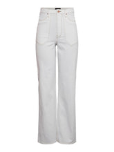 Load image into Gallery viewer, Noah Ultra High-waist Jeans - White - PIECES - White
