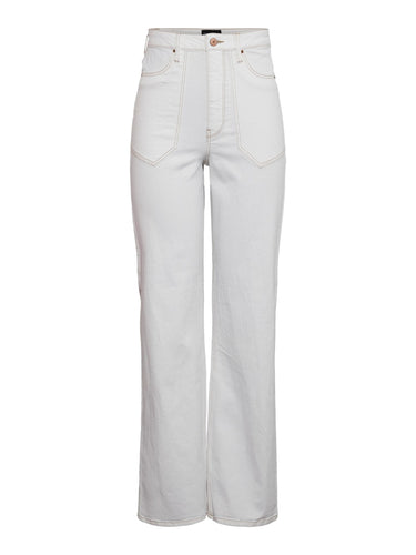 Noah Ultra High-waist Jeans - White - PIECES - White