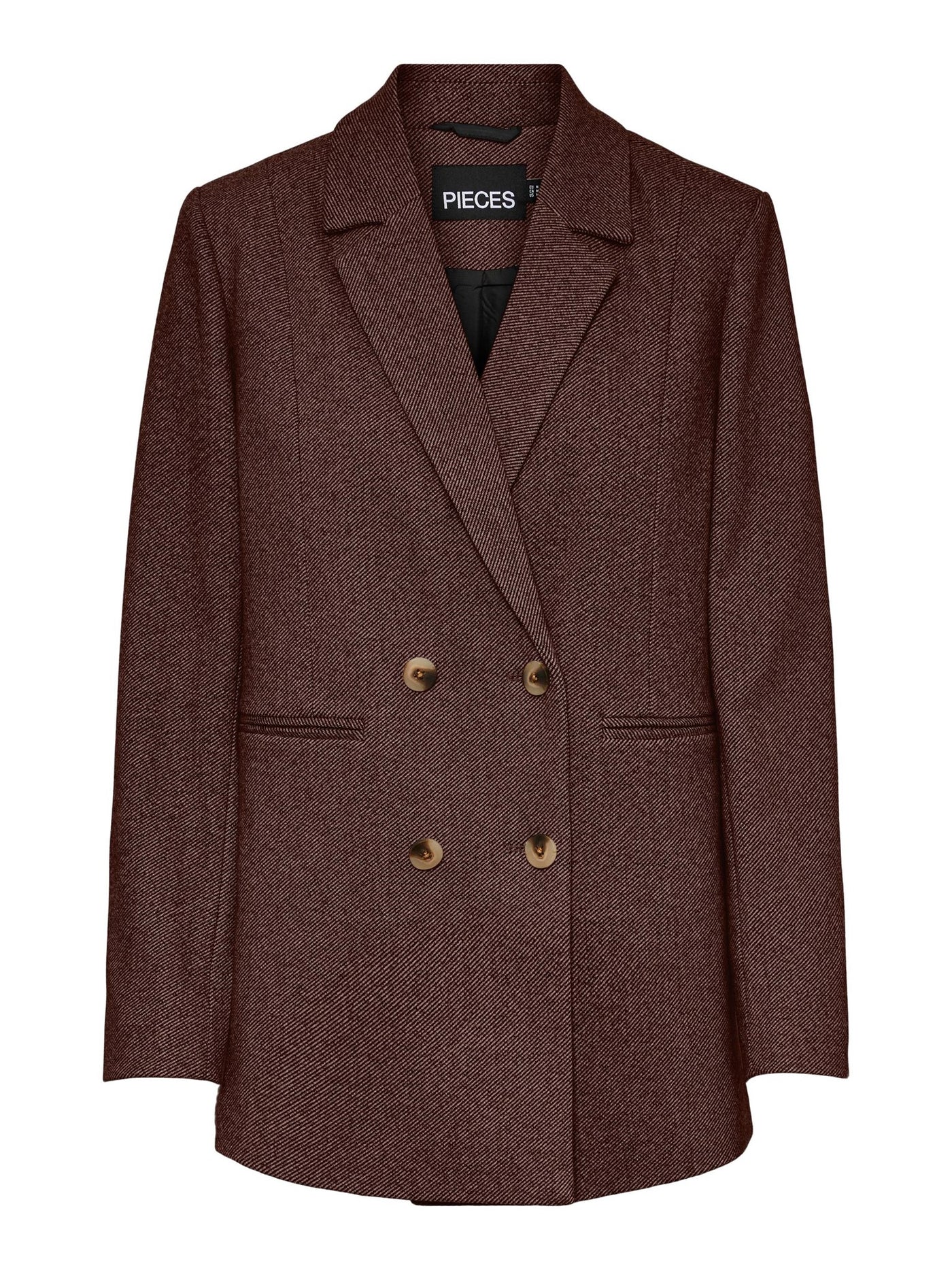 Haven Blazer Jacket - Brown - PIECES - Brown