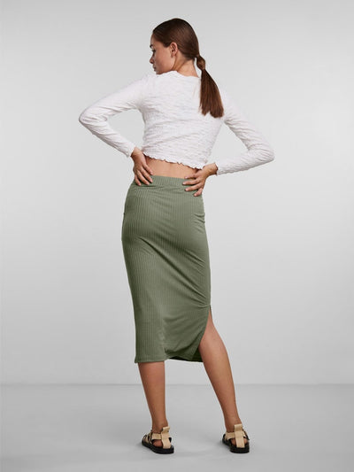 Kylie Skirt - Deep Lichen Green - PIECES - Green 4