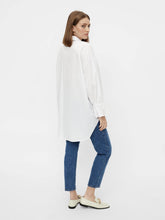 Load image into Gallery viewer, Ecci Oversized Shirt - Light white - PIECES - White 5
