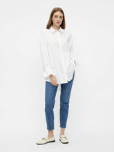 Load image into Gallery viewer, Ecci Oversized Shirt - Light white - PIECES - White 4
