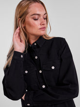 Cargar imagen en el visor de la galería, Perry Denim Dress - Black Denim - PIECES - Black 2
